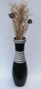 Bodenvase Keramik Schwarz - Silber - ca.60 CM - Modell: "Black Pearl"